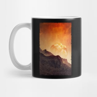 Mountains on Mars - Imaginary Martian Landscape Mug